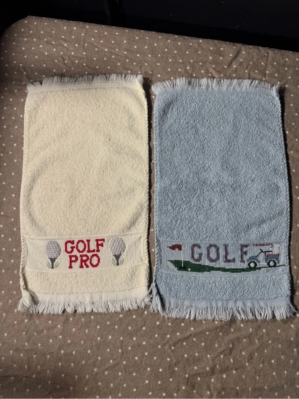 Needlepoint Golf Hand Towels